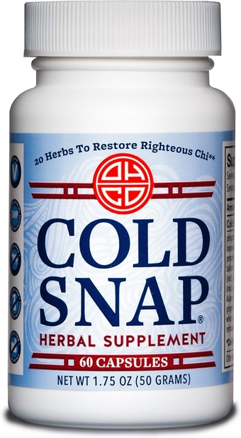 Cold Snap - Chinese Herbal Supplement for Deep-Level Immune Support - Activate Immune System with 20 Natural Ingredients Including Ginseng & Ginger - Fast Acting for Sudden Issues, Vegan - 60 Capsules