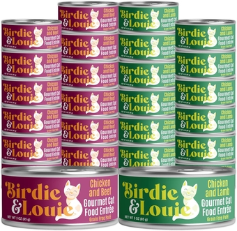 &  Wet Cat Food Variety Pack Chicken Pate | Chicken and Beef Pate 12 Cans, and Chicken and Lamb Pate 12 Cans | 3oz ea. | 24 Cans Total
