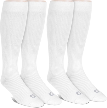 Men's Graduated Compression Socks, 8-15 mmhg, Over the Calf, Single & 2 Pair Packs, Large: Shoe Size 6-12.5