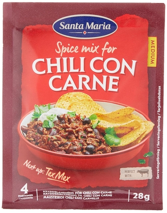 Chili Con Carne Seasoning Spice Mix - Mexican Seasoning for Corn Chip Dippings, Chili Con Carne Recipes - 0.98 Oz