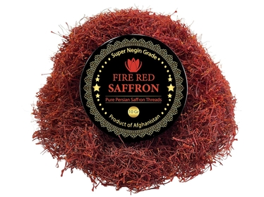 Premium Saffron Threads, Pure All Red Saffron Spice | Super Negin Grade | For Culinary Use Such as Tea, Paella, Golden Milk, Rice, & Risotto (10 Grams)