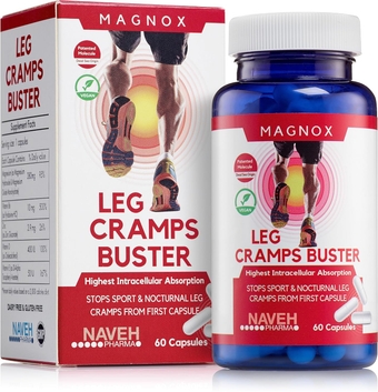 ® Leg Cramps Buster Magnesium Supplement for Muscle Cramps - 380mg Magnesium for Leg Cramps at Night, High Absorption for Muscle with Vitamin E and B 3X Absorption (60 Capsules)