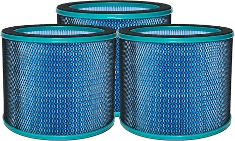 R21/ R020 2-in-1 True HEPA Filter Replacement For Bladeless Tower Air Purifier Fan UTY R021 R21 R020 R20 SKJ-CR021 SKJ-CR020 Medium, 3 Pack