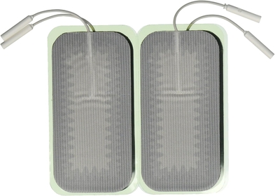 Premium 2 X 4 in. Rectangle Pin Wire, Cloth Top Reusable Electrodes 4/Pkg (199659-001)