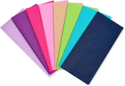 40 Sheets 20 in. x 20 in. Jewel Tone Tissue Paper for Birthdays, Holidays, and All Occasions