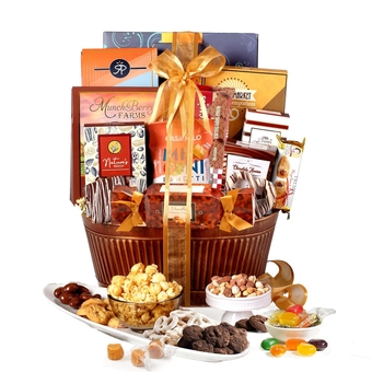 Chocolate Food Gift Basket Snack Gifts for Women, Men, Families, College, Appreciation, Thank You, Valentines Day, Corporate, Get Well Soon, Care Package