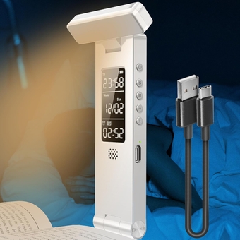 Book Light Reading in Bed at Night, Book Lights Rechargeable Adjustment Brightness Clip-on LED Bookmark Lamp Amber Colors Portable Dimmable Reading for Book Lovers, Kids, Student, Teacher, Travel
