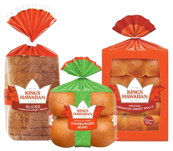 KING’S HAWAIIAN Ultimate Party Variety Pack, 1 Pack Sliced  Sweet Bread, 1 Pack  Sweet Hamburger Buns, 1 Pack Original  Sweet Rolls, (3 CT Variety Pack)