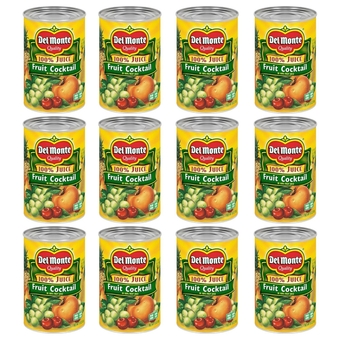 Canned Fruit Cocktail in 100% Fresh Juice, 15 Ounce (Pack of 12)