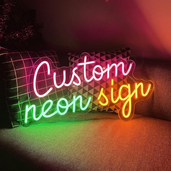 Custom Neon Sign for Wall Decor Personalized Neon Sign Birthday Day Marry Gift Party Wedding Bedroom Bar Room Business Logo Name Led Light Sign Gift Customized Neon Signs,3 Line Text 10-45 Inch
