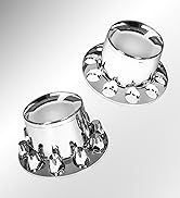 labwork Chrome Rear Wheel Axle Hub Cover Kit 33mm Nut Covers