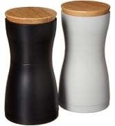 AdHoc Twin Salt & Pepper Mill Gift Set, 5.5", White/Black,MP125US