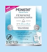 Monistat Maintain Feminine Wipes with Boric Acid for Feminine Care, Fragrance Free, 12 Ct, 3 Pk